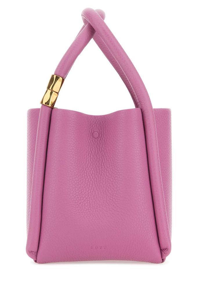 BOYY Dark Pink Leather Lotus 12 Handbag