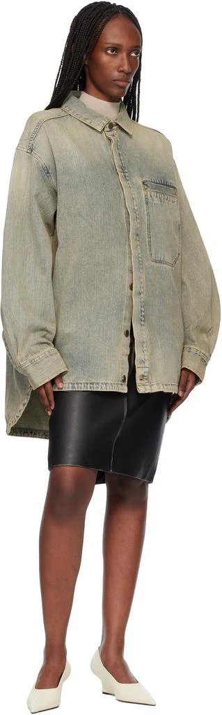 Entire Studios Blue Herculean Denim Shirt 4