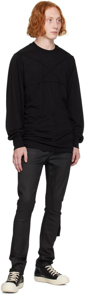 Rick Owens Black Porterville Detroit Cut Jeans 4