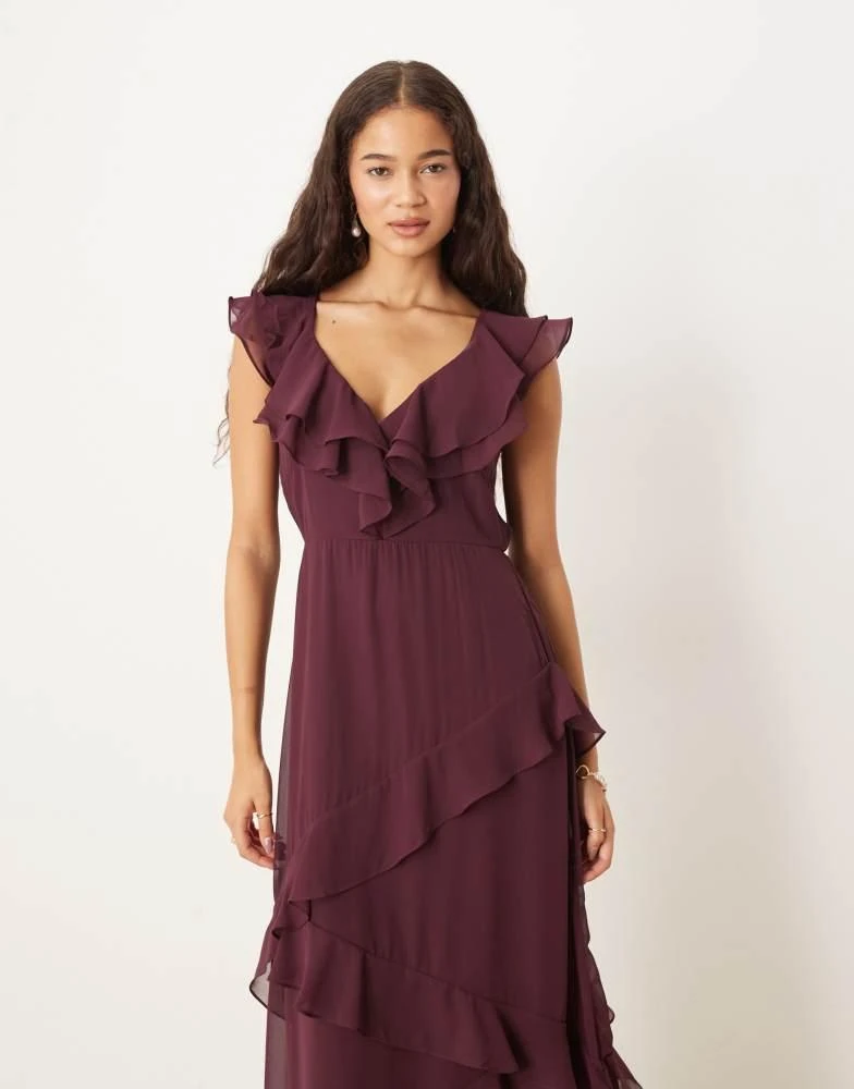 sachin and babi light blue dress Edwardian Sheer Sapphire Chiffon Dress – Blossom Vintage main image 1