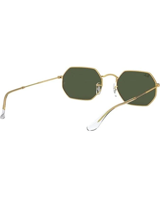 Ray-Ban Ray-Ban Gold Octagonal Metal Green Unisex Sunglasses RB3556N 001 53 7