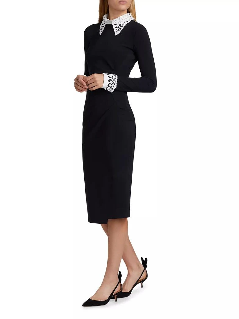 Chiara Boni Duchi Laser-Cut Trim Cocktail Dress 4