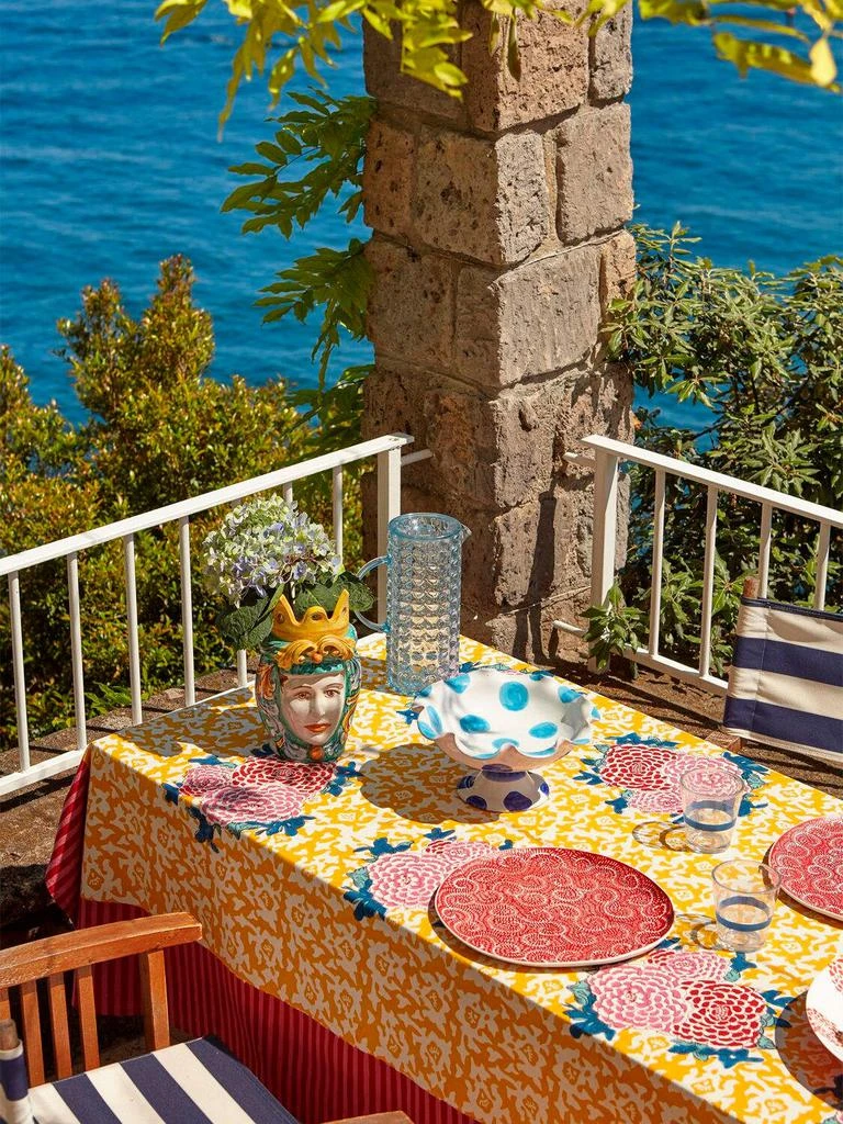LISA CORTI Arabesque Corolla Rectangular Tablecloth 2