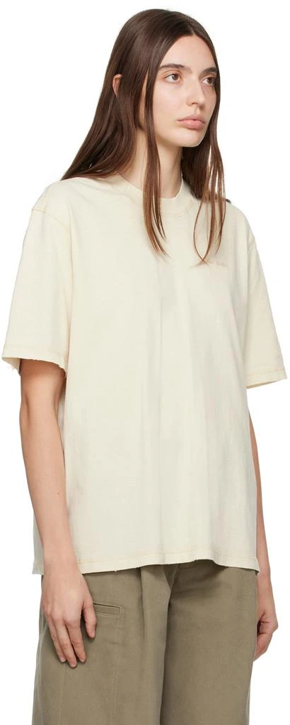 AMI Paris Beige Fade Out T-Shirt 2