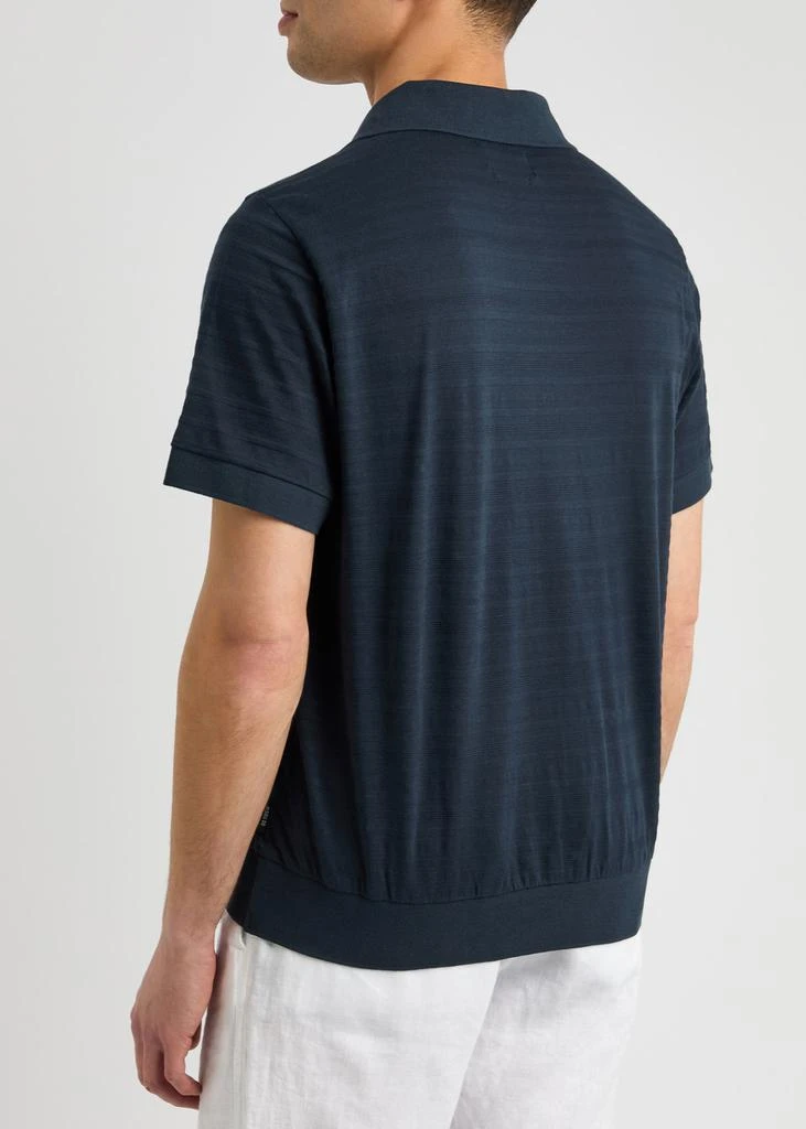 Oliver Spencer Glendale striped cotton-blend polo shirt 3