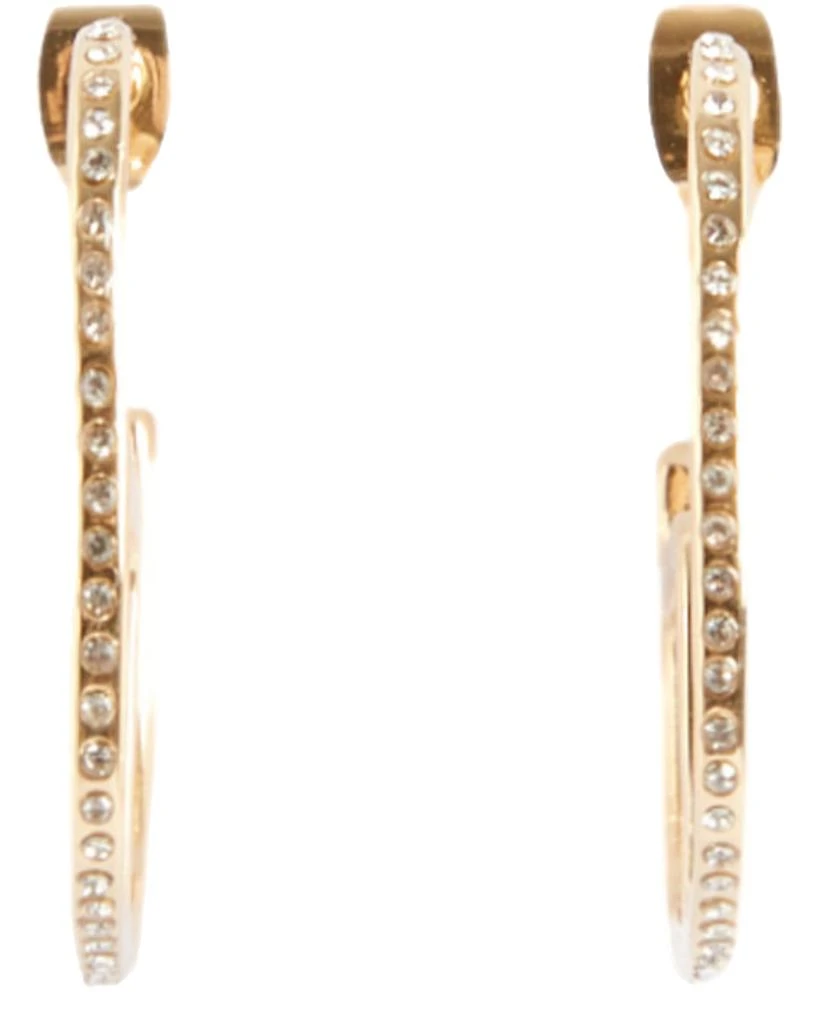 CLAUDIE PIERLOT Golden brass CP hoop earrings 3