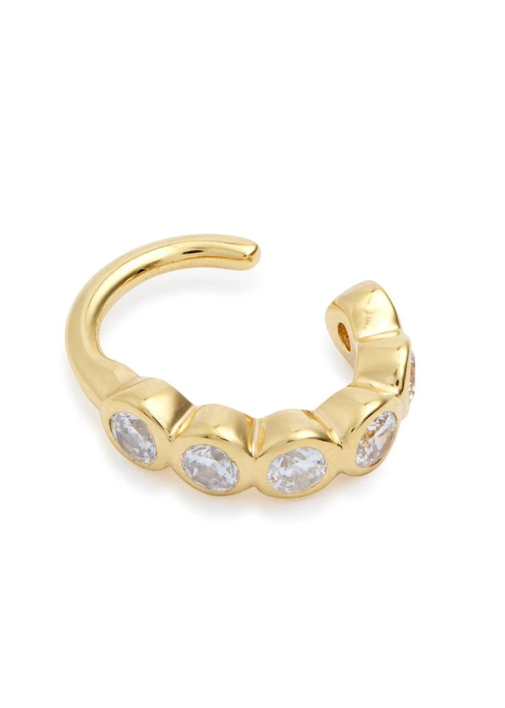Completedworks Arc crystal-embellished 18kt gold-vermeil ear cuff 3