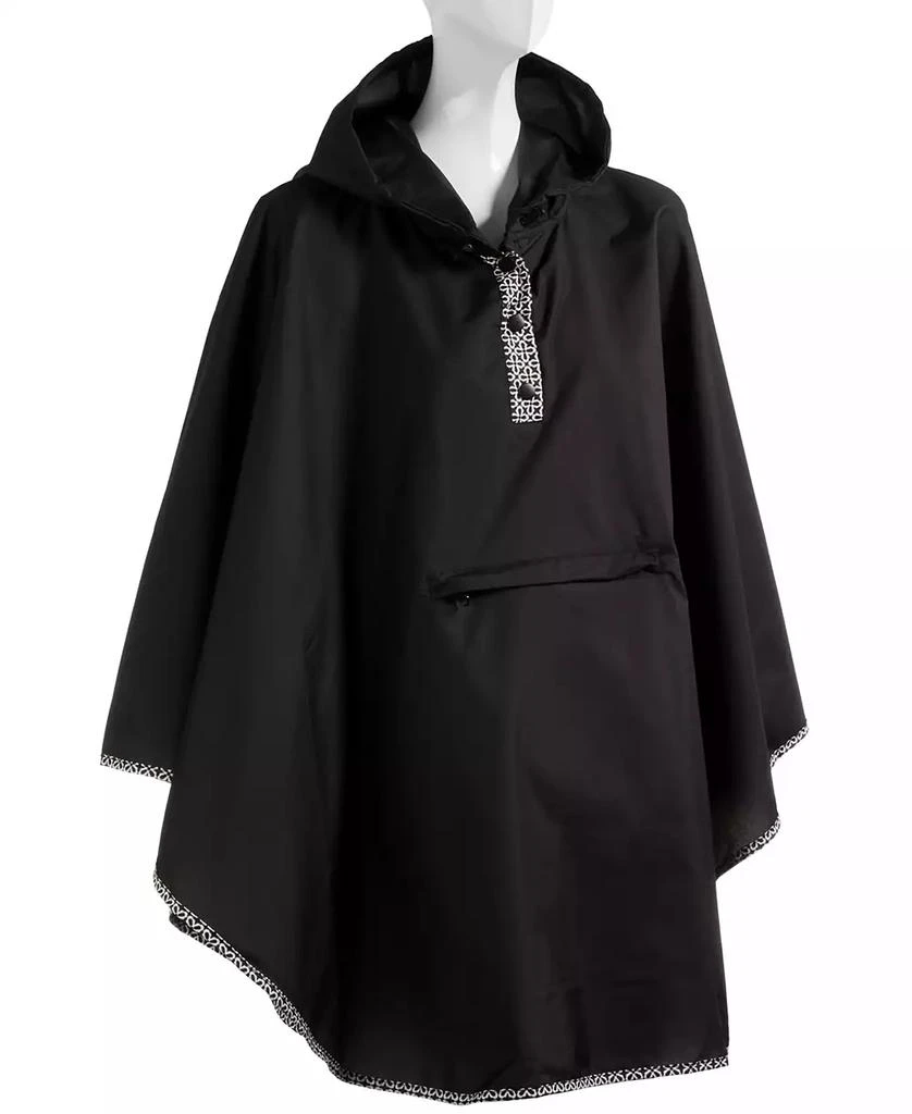 Totes Women's Water-Repellent Pack-able Rain Poncho 3