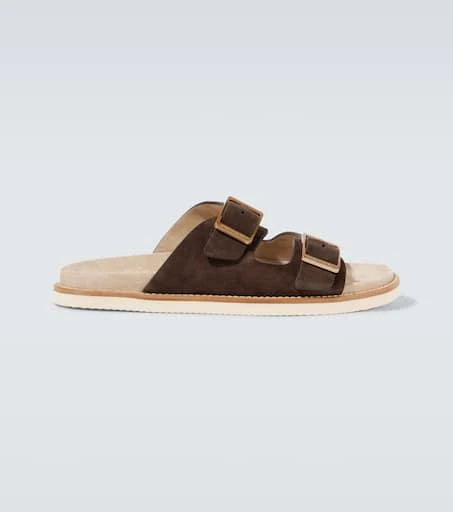 Brunello Cucinelli Suede slides 1