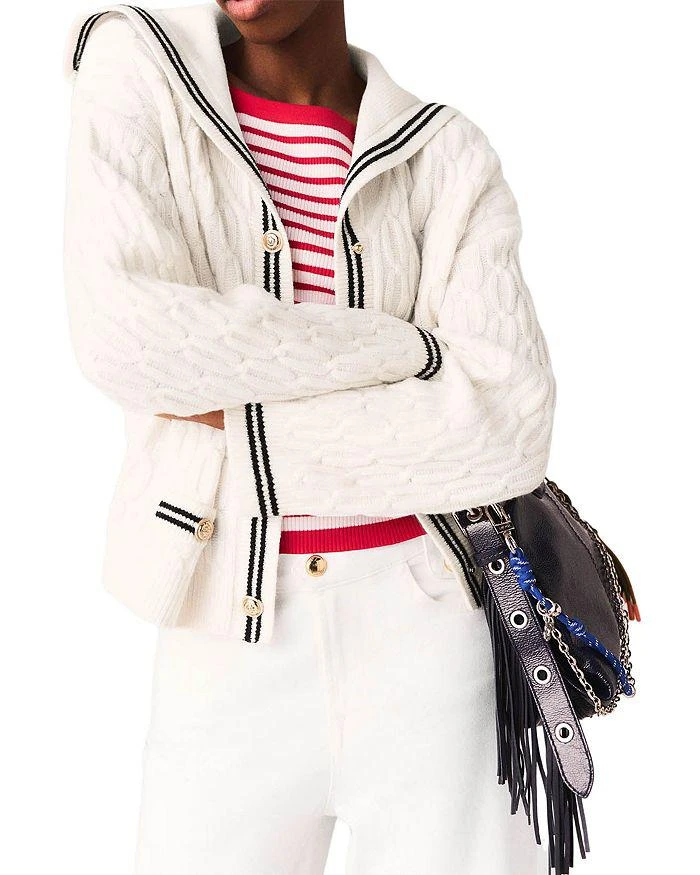 Maje Cable Knit Cardigan 2