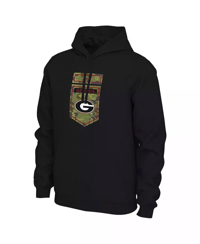 NIKE Men's Black Georgia Bulldogs Veterans Camo Pullover Hoodie 4