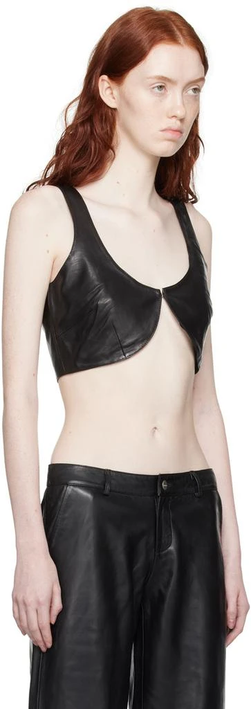 Miaou Black Juliet Leather Vest 2