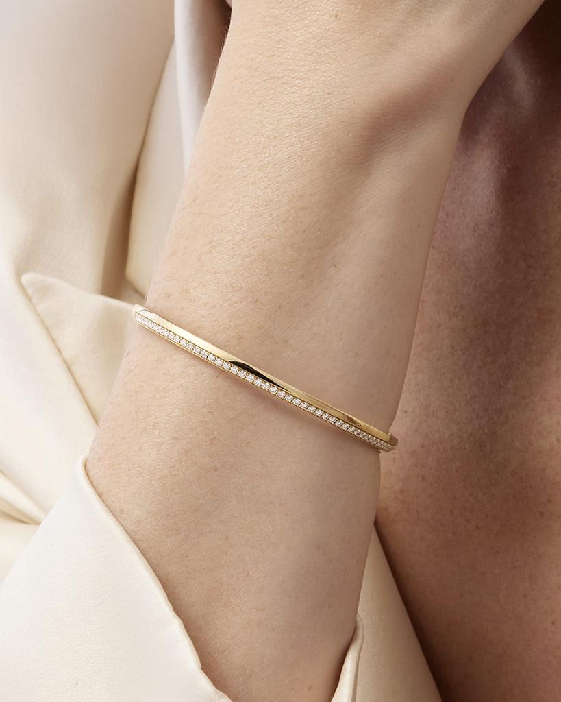 Hearts On Fire 18K Yellow Gold Barre Pave Diamond Bangle Bracelet