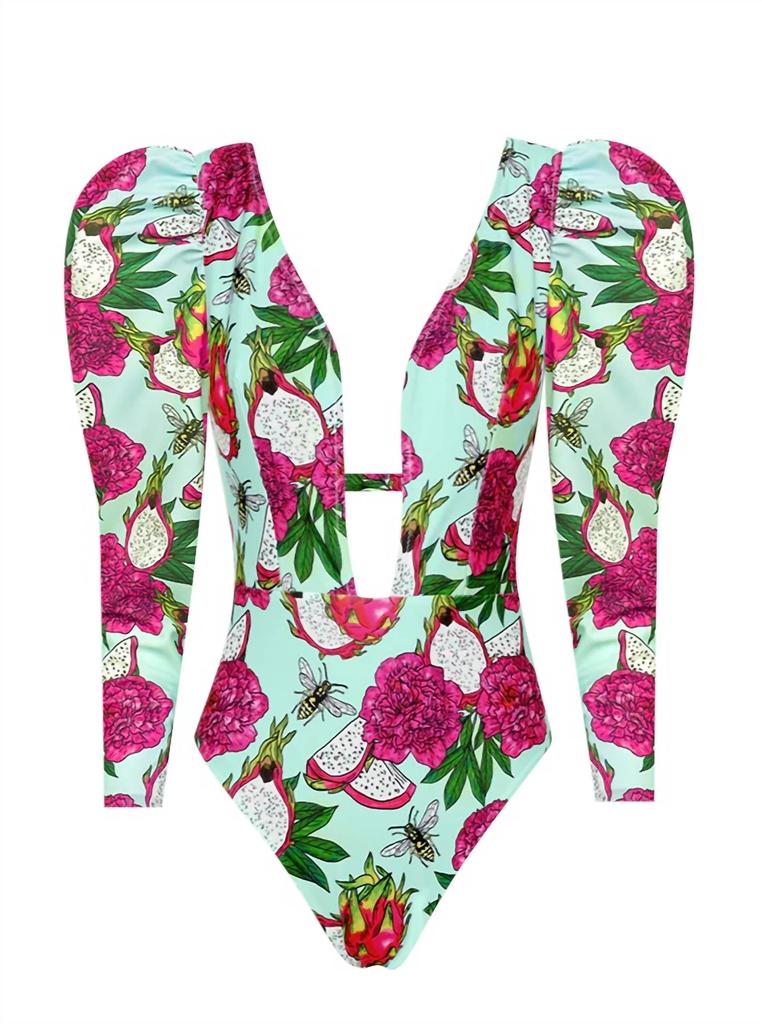 Lia Sahara Lia Sahara - Women's Plunge One Piece Swimsuit
