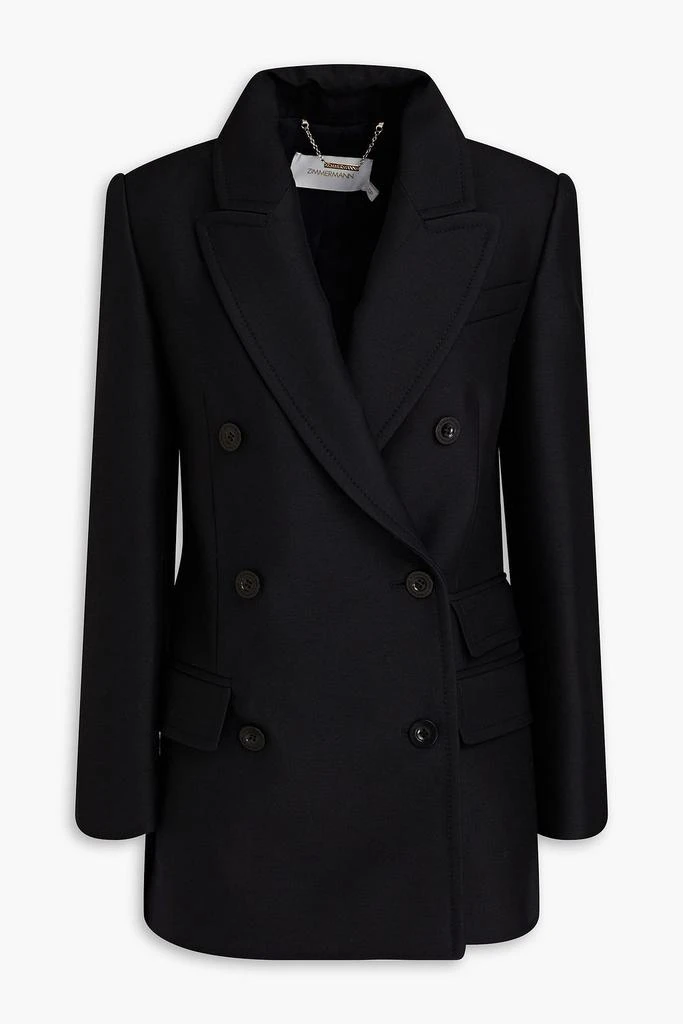 Zimmermann Double-breasted wool-blend blazer 1