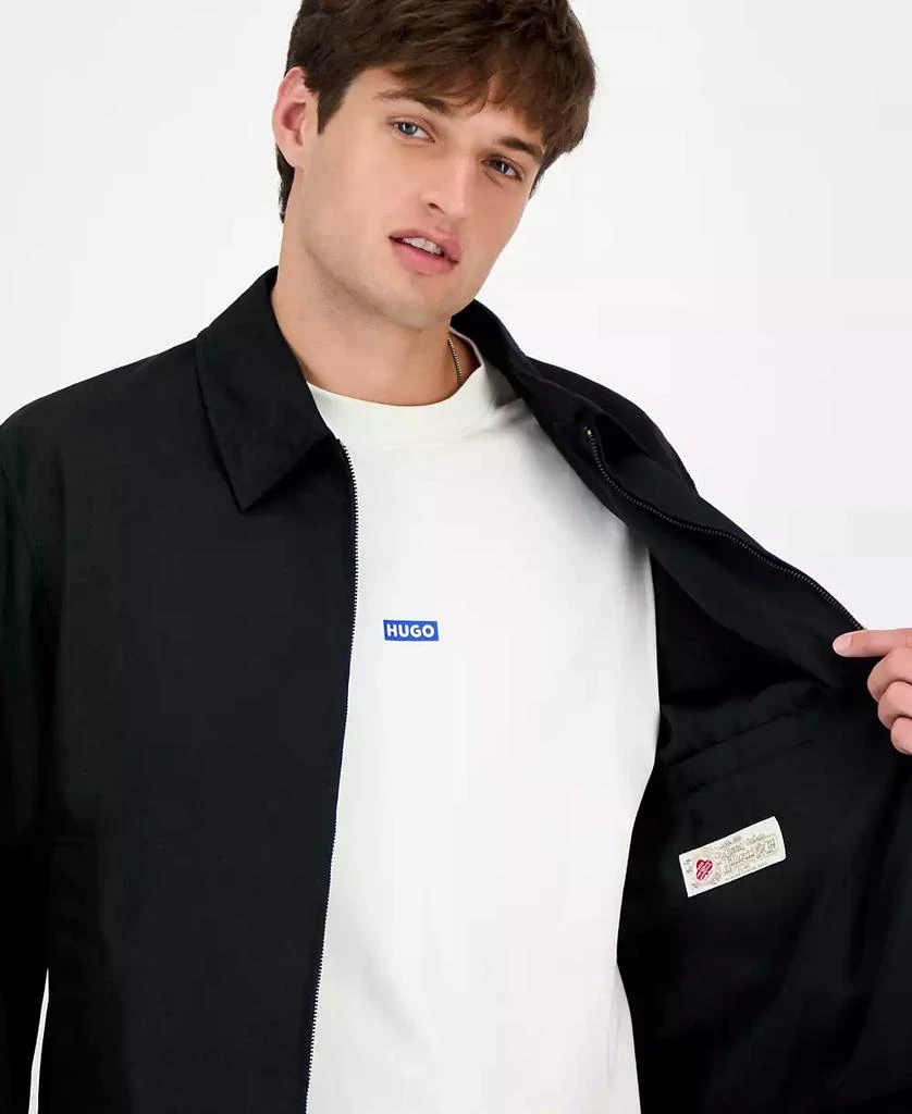 Hugo Boss Men
s Bapo Harrington Mid-Weight Regular Fit Wax Jacket 5