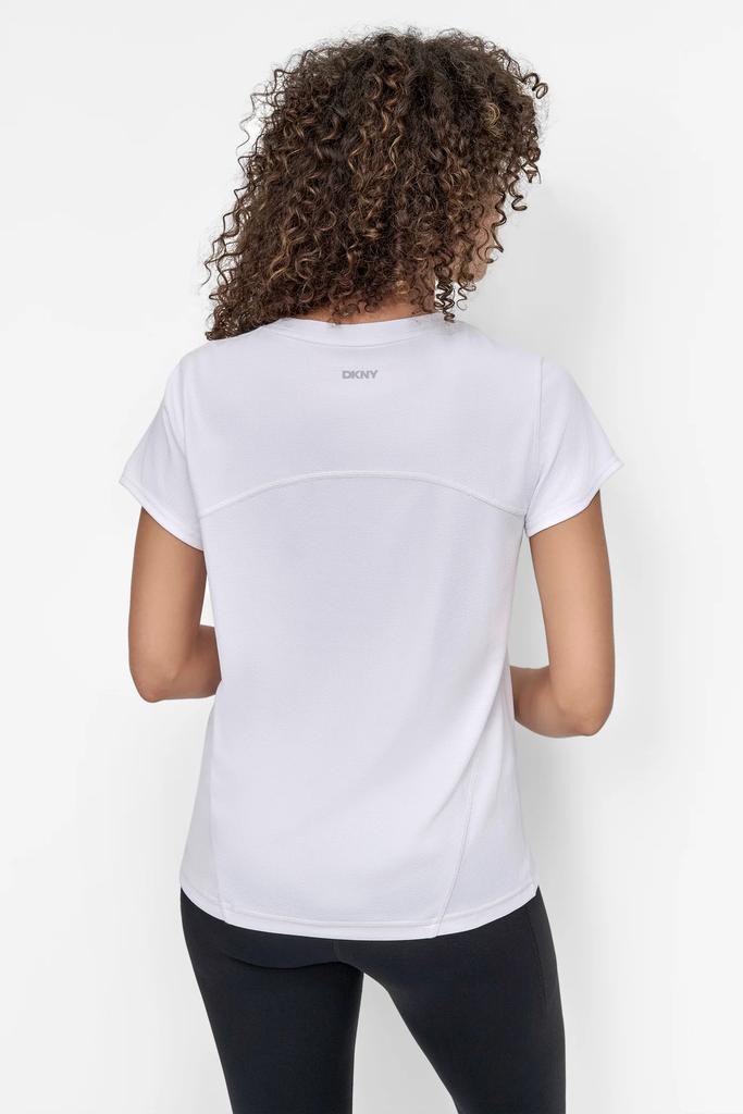 DKNY TECH MESH LOGO TEE