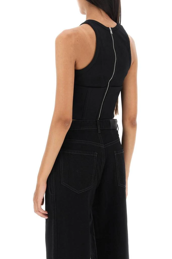 DION LEE tank top with underbust corset 3