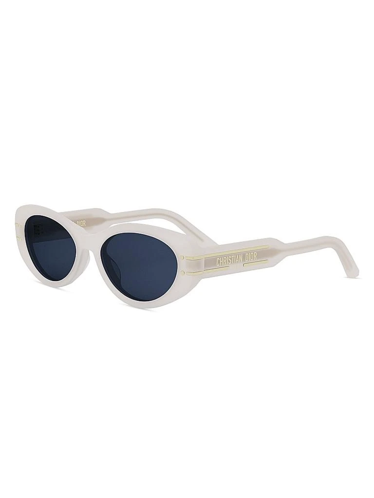Shop DiorSignature B8U 53MM Butterfly Sunglasses on Sale at