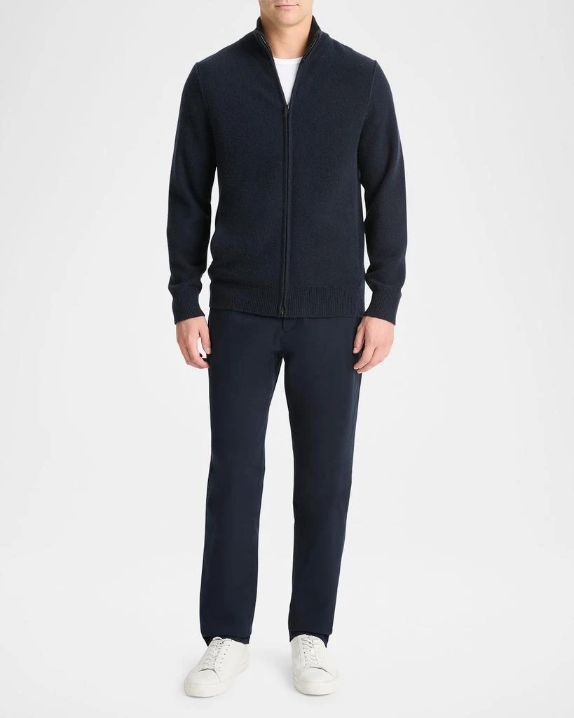 Vince Men's Boiled Cashmere-Blend Zip Sweater 2