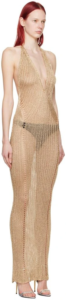 Tom Ford Gold Halter Maxi Dress - Dresses & Skirts - BeyondStyle Tom Ford Gold Halter Maxi Dress - Dresses & Skirts - BeyondStyle