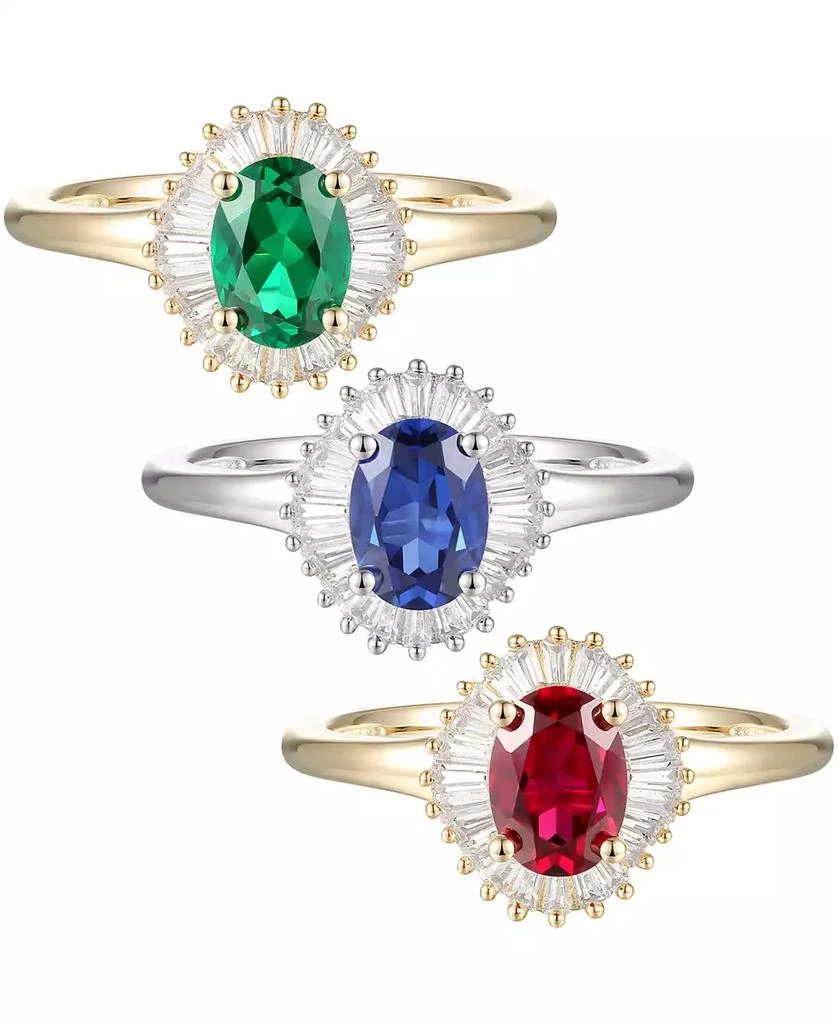 Macy's Sapphire (1 ct. t.w.) & Diamond (1/4 ct. t.w.) Ring in 14k White Gold (Also Available in Emerald, Tanzanite & Ruby) 5