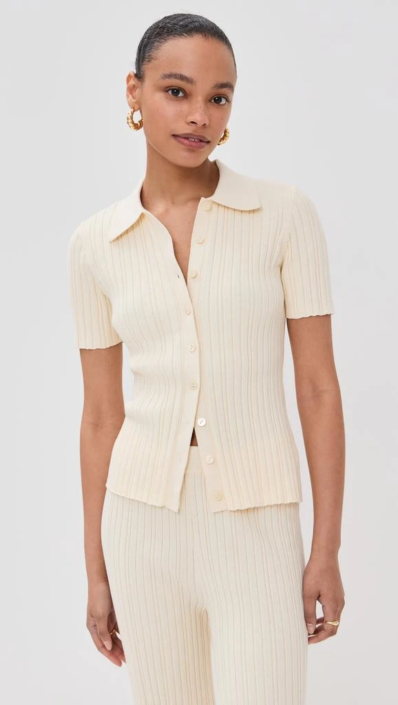 LE BOP Ribbed Button Up 6