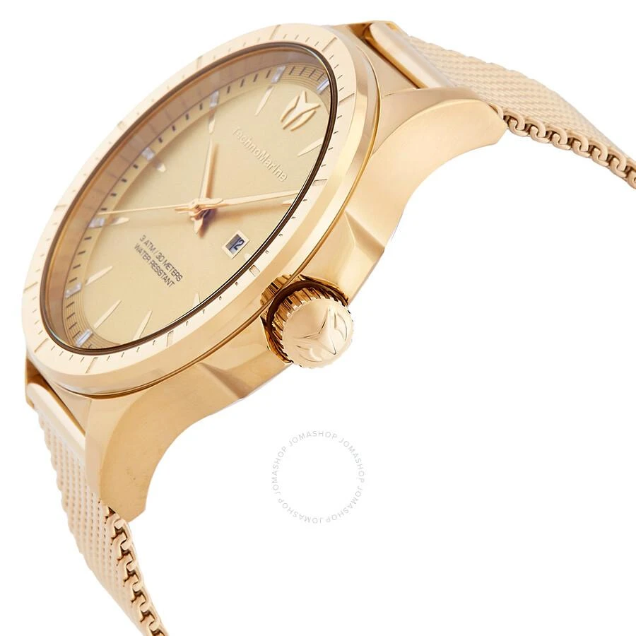 TechnoMarine MoonSun Date Quartz Gold Dial Men's Watch TM-822009 2