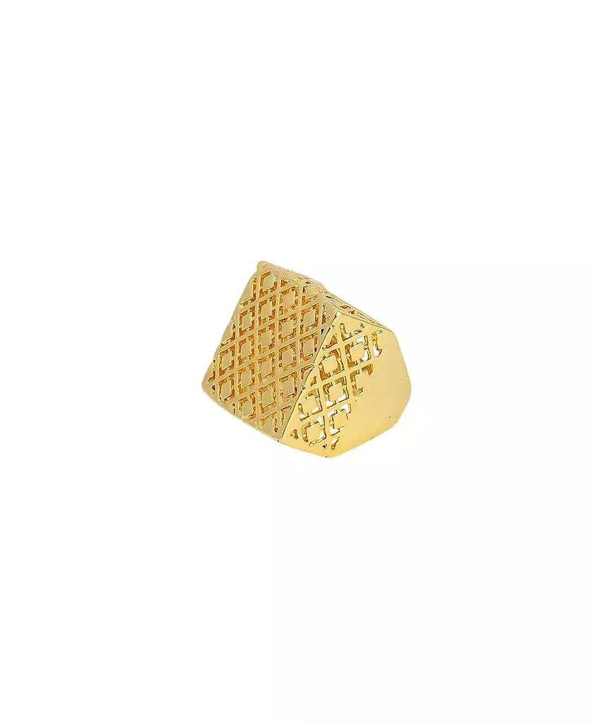 SOHI Women
s The Damascene Statement Ring