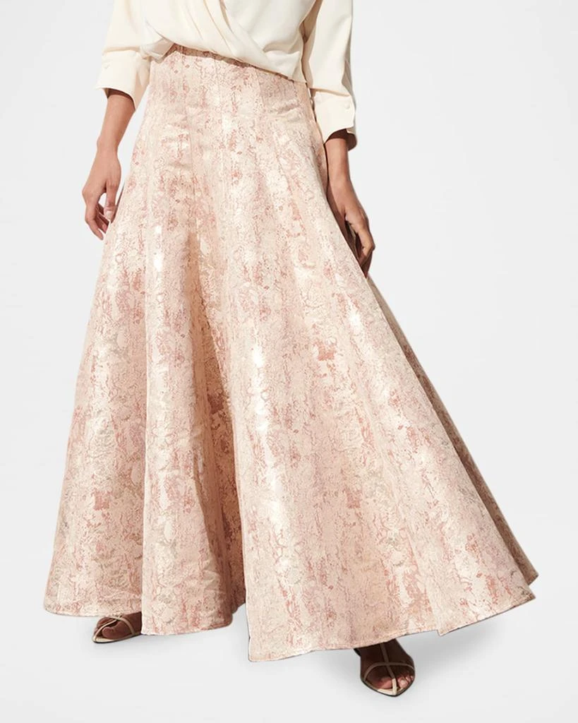 FIGUE Hayden Metallic Turmpet Ball Skirt 3