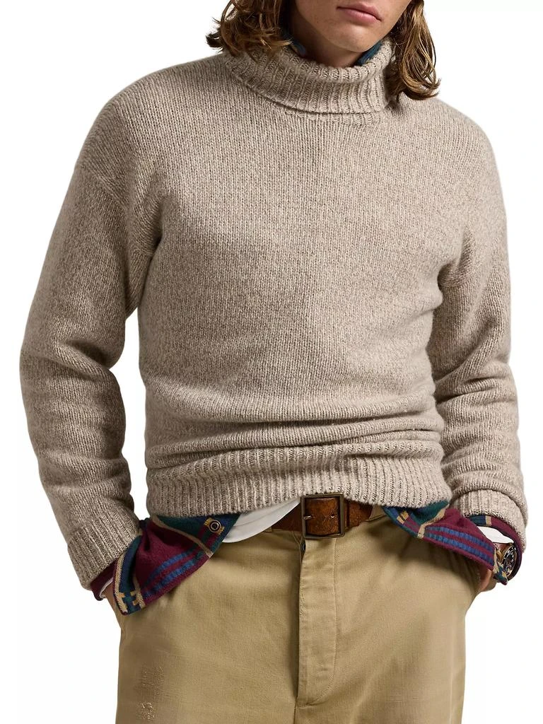 Ralph Lauren Heavyweight Wool-Blend Knit Turtleneck Sweater 1