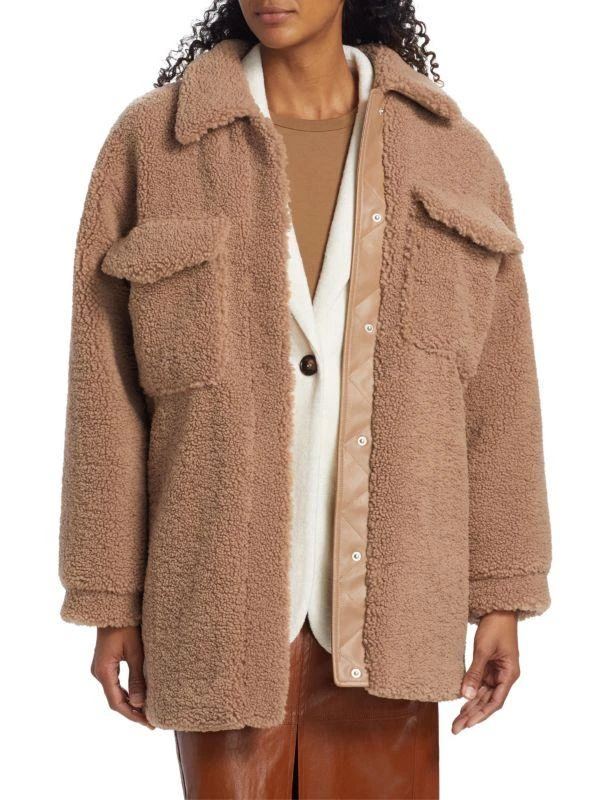 Ena Pelly Carla Faux-Shearling Shacket 1