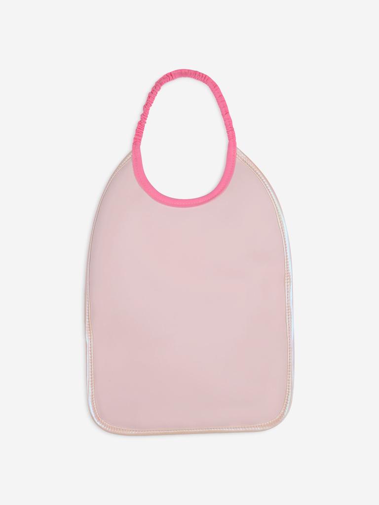 Billieblush Baby Girls Iridescent Quilted Bib in Pink