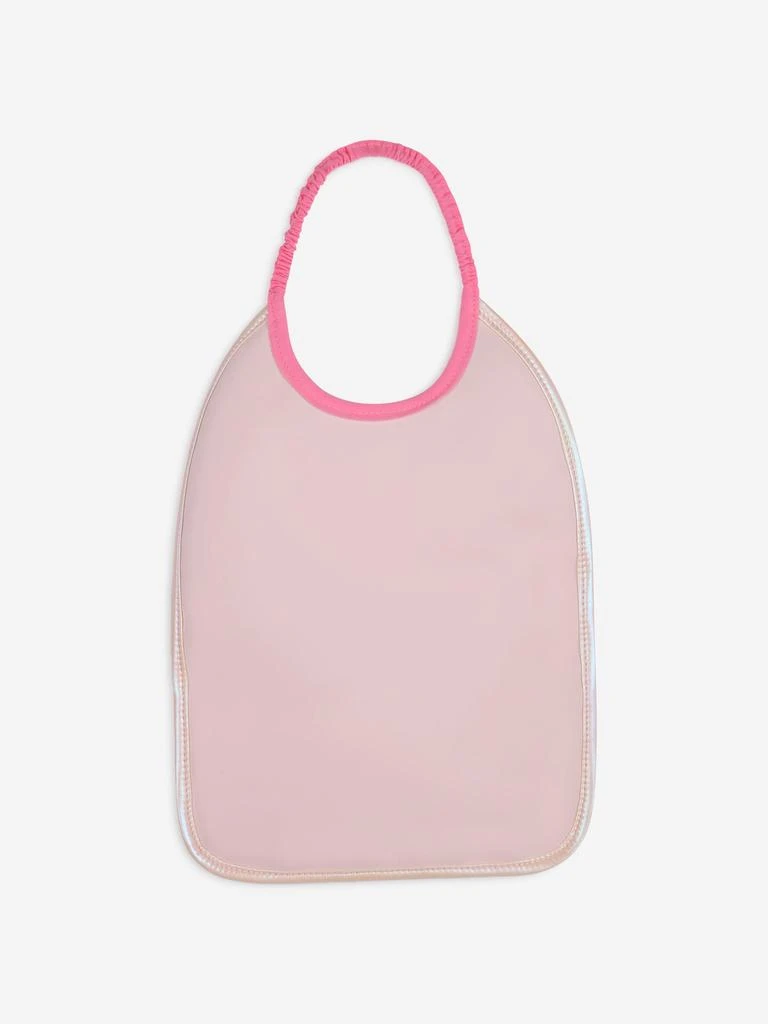 Billieblush Baby Girls Iridescent Quilted Bib in Pink 2