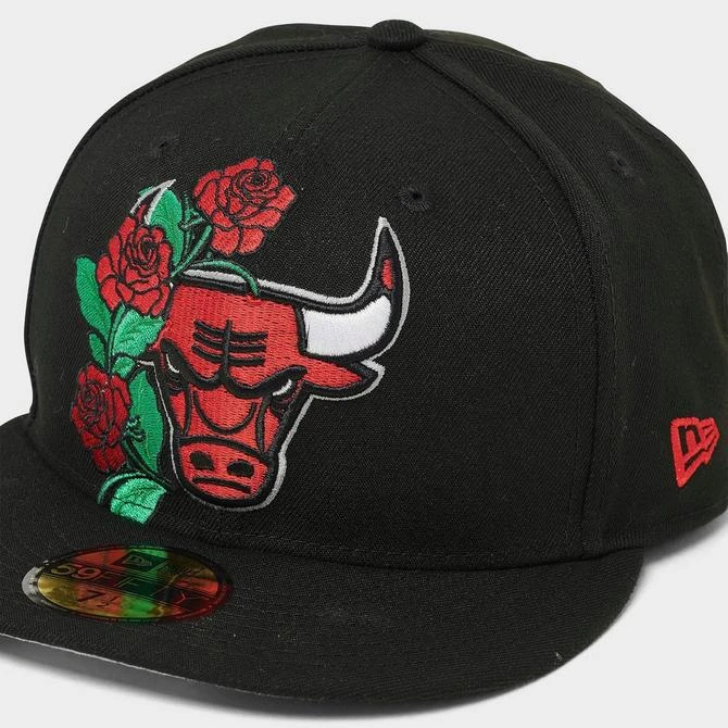 NEW ERA New Era Chicago Bulls NBA Roses 59FIFTY Fitted Hat 4