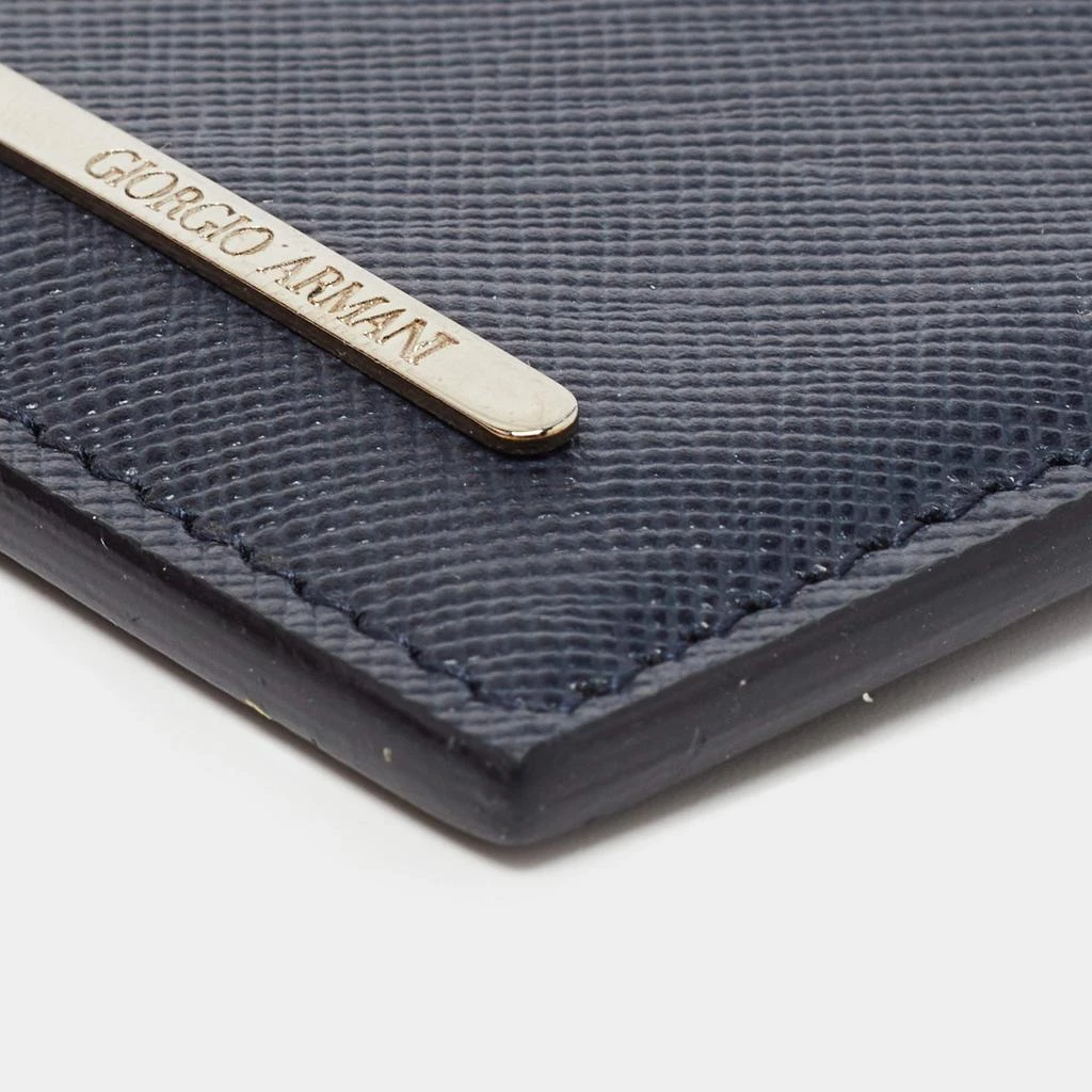 Giorgio Armani Giorgio Armani Navy Blue Leather Card Holder 10