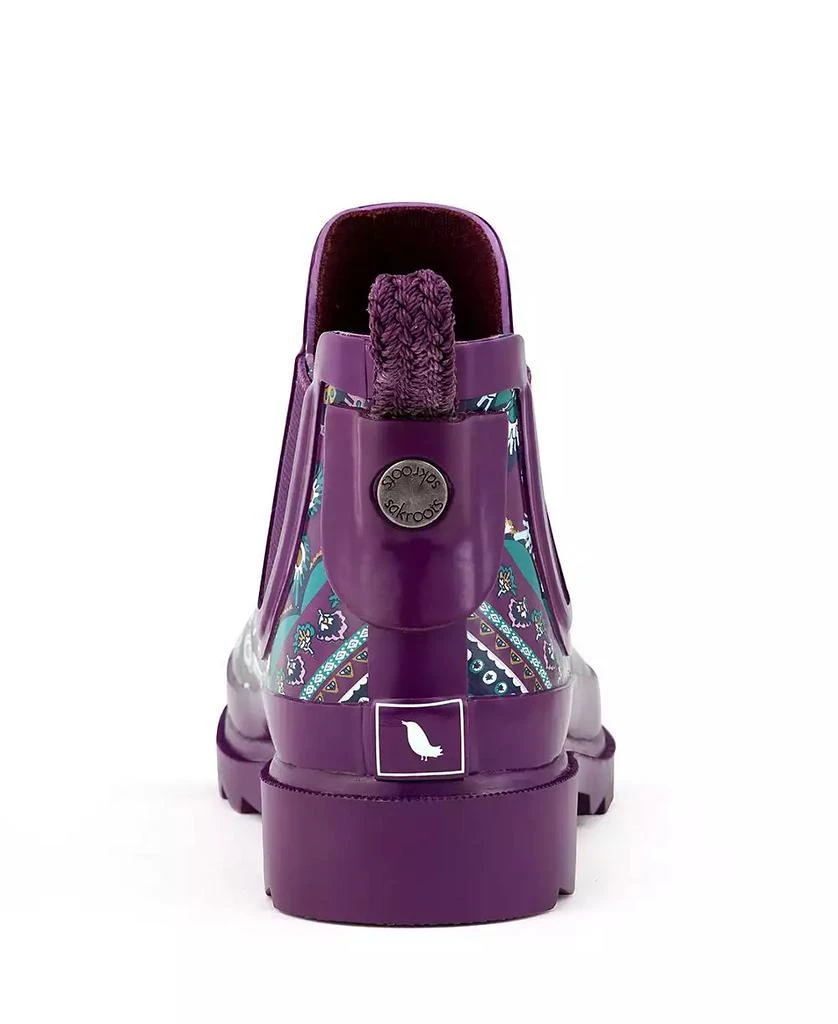 Sakroots Women's Rhyme Rubber Ankle Rain Booties 3