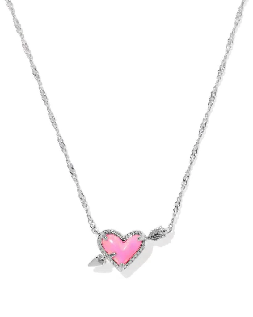 Kendra Scott Kendra Scott - Women
s Ari Heart Arrow Silver Short Pendant Necklace