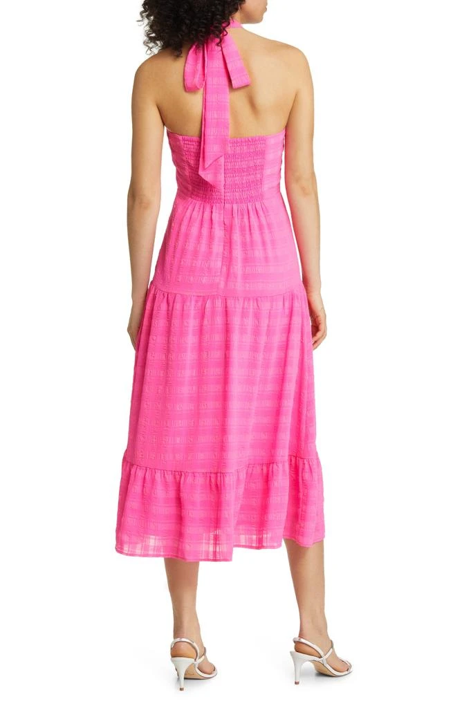Sam Edelman Textured Check A-Line Maxi Dress 2