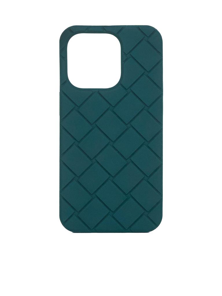 iPhoneアクセサリー bottegaveneta i phone 15pro case Bottega Veneta® Men's iPhone 15 Pro Case With Strap in Black