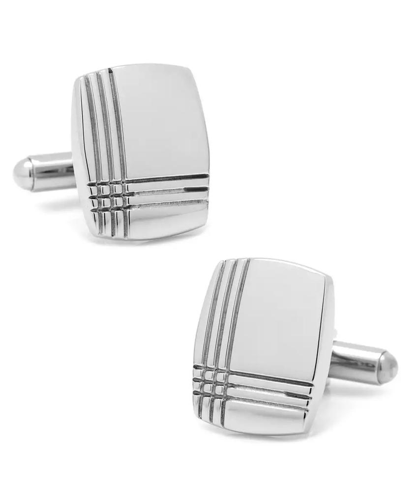 Cufflinks Inc. Stainless Steel Tartan Plaid Cufflinks