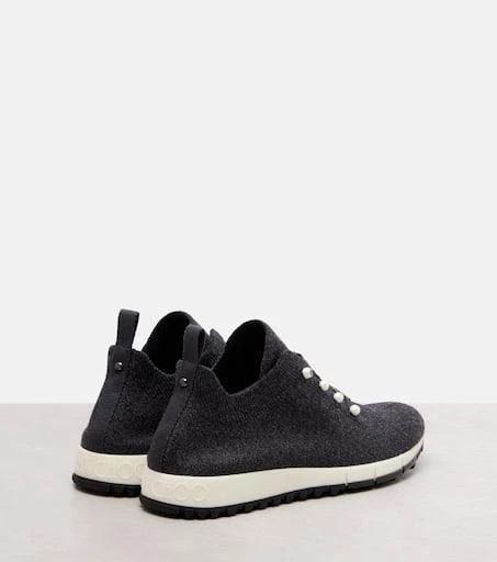 Jimmy Choo Veles embellished cashmere sneakers 2