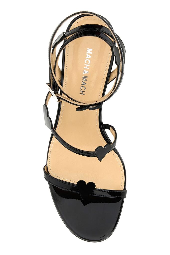 サンダル・ミュール MACH & MACH Black leather Petit Coeur sandals Mach&mach Black leather Petit Coeur sandals - Sandals
