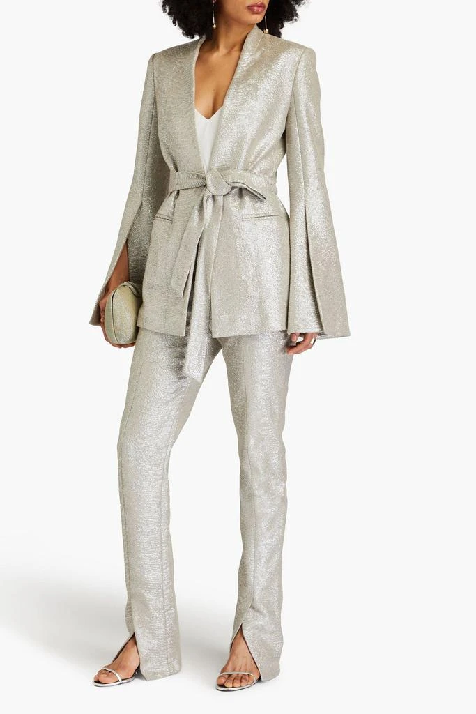 Zimmermann Metallic cotton-bouclé blazer 2