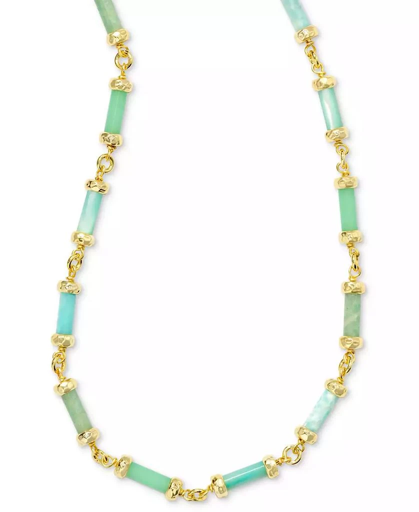 Kendra Scott 14k Gold-Plated Mixed Bead Adjustable Strand Necklace, 14" + 5" extender 1