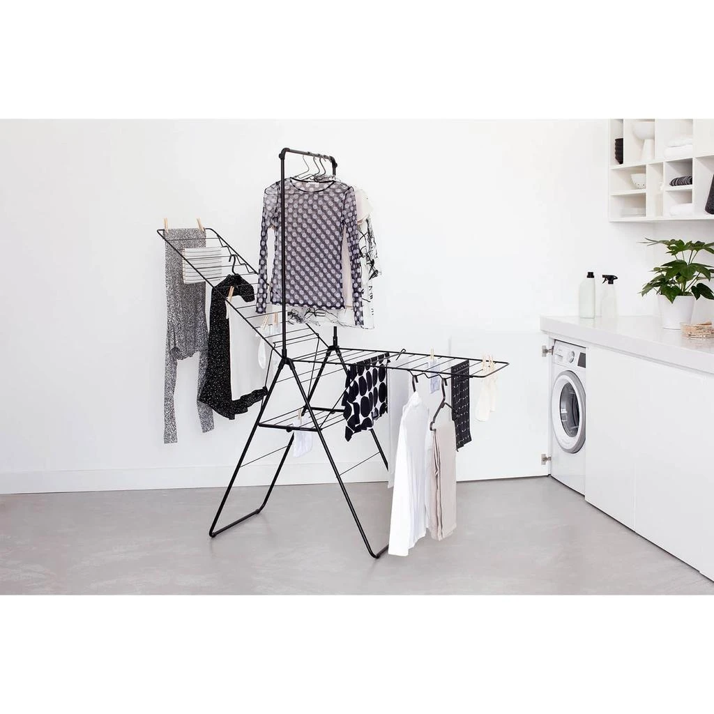 Brabantia Brabantia HangOn Drying Rack - 25m + Rod - Matt Black 21