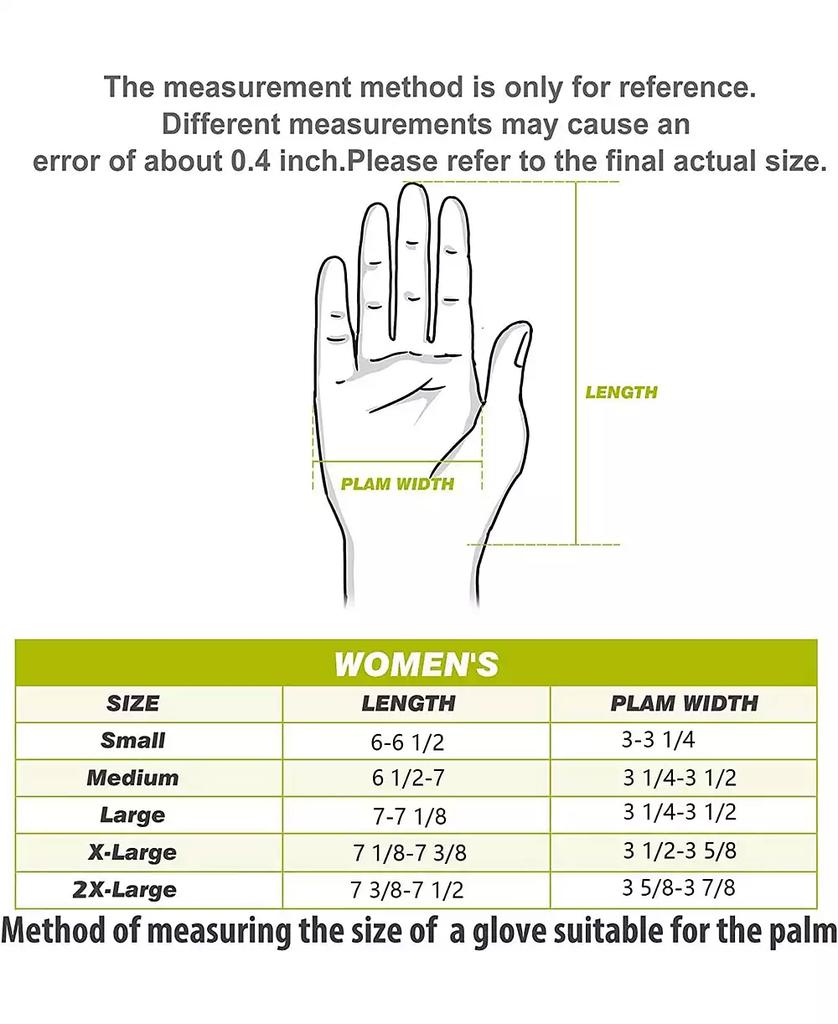 Wosofe Golf Glove Women Ladies Pair Cool Leather Both Hand Summer Floral Colorful Breathable Sport Gloves X-Large