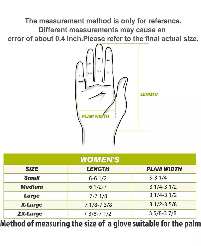 Wosofe Golf Glove Women Ladies Pair Cool Leather Both Hand Summer Floral Colorful Breathable Sport Gloves X-Large 2