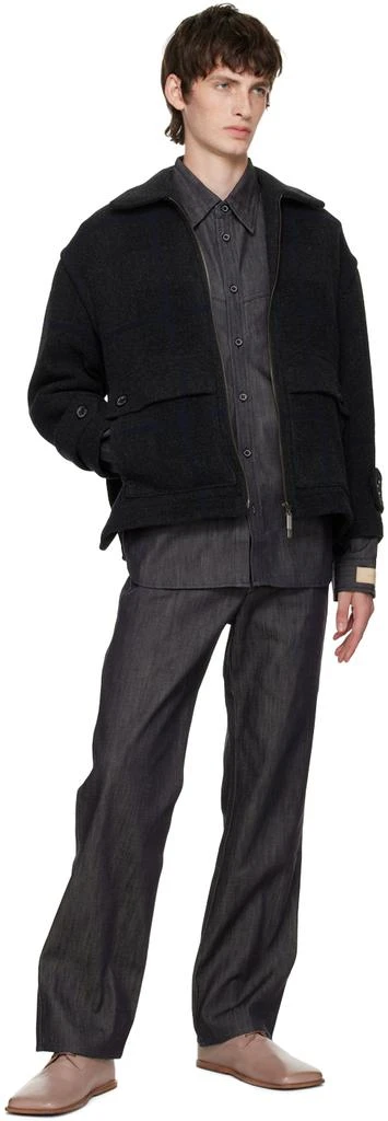 rito structure Indigo Angled Pocket Shirt 4
