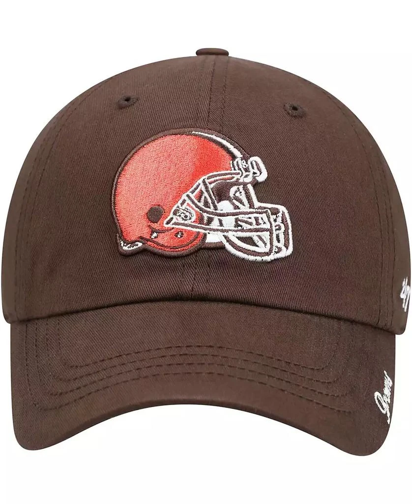 47 Brand Women's Brown Cleveland Browns Miata Clean Up Primary Adjustable Hat 3